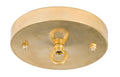 5 1/8" Brass Ceiling Canopy Kit with Cast Brass Loop - Unfinished Brass