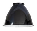 5-3/4" Diameter, Small Metal Lamp Shade - Black enamel color (08359B)