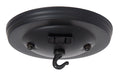 5" Dia. Canopy Kit with Convenience Outlet, 10lb Max, Satin Black