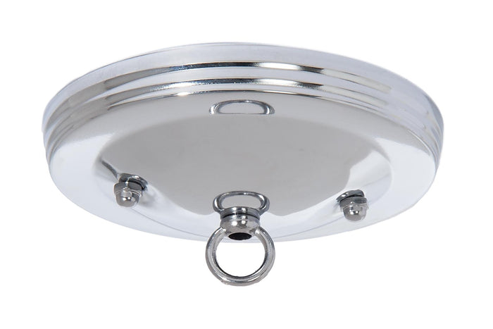 5" Dia. Chrome Plated Canopy & Hardware Kit, 1/8 IP Slip, Matching Finish