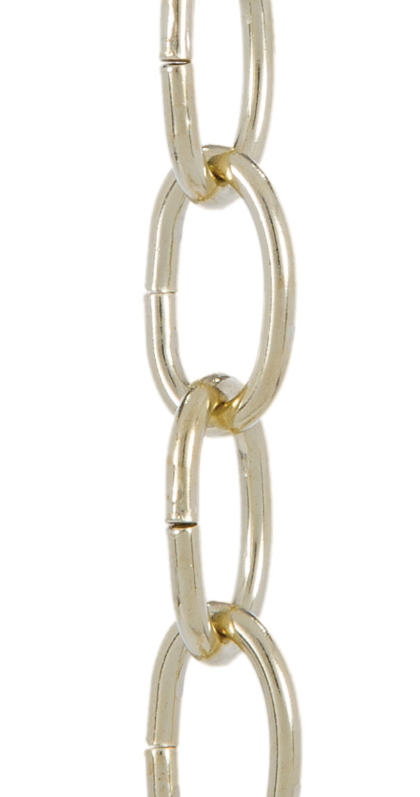 5 Gauge Heavy Duty Brass Plated Steel Oval Chain