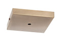 5 Inch Square Antique Brass Finish Side Mounting Steel Canopy - Interior Hardware