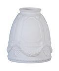 5 inch tall Early Style Embossed Wreath Fixture Shade, 2-1/4 " fitter