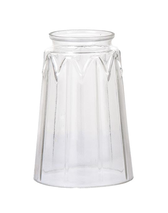 5" tall Clear Fixture Shade, 2-1/4 inch lip fitter (08567C)