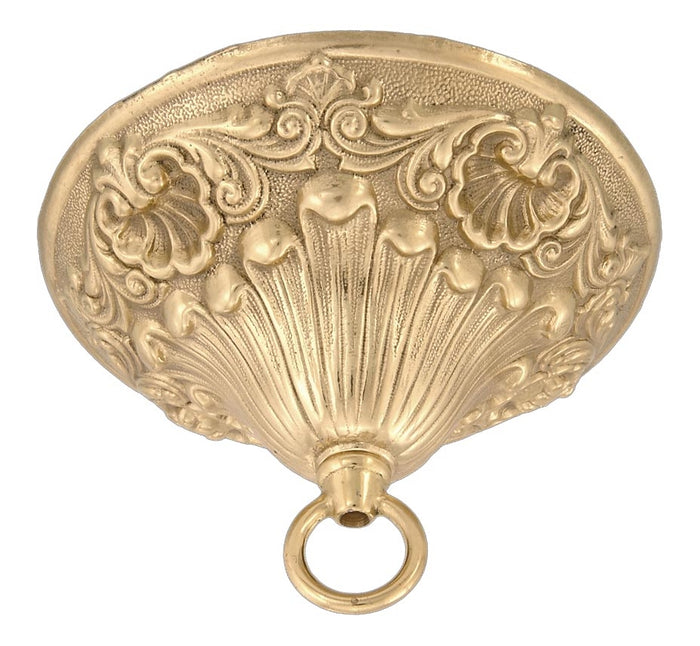 6 1/4" Dia., Victorian Style Ceiling Canopy Kits With Heavy Brass Loop