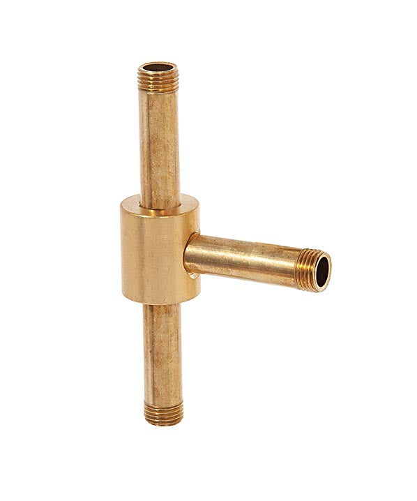 7/8" Tall 3-Way Brass Armback, 1/8F Tap, Satin Black (21208BK)