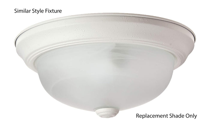 8-1/2 Inch Alabaster Dome Glass Shade for Ceiling Fixtures (09071)