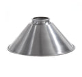 8-1/4" Diameter Spun Steel Cone Shade, 2-1/4" Fitter, Raw Steel (08358S)