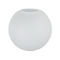 8" Clear Acid Etched Glass Neckless Ball Shade, 4 inch top opening (08856FCi)