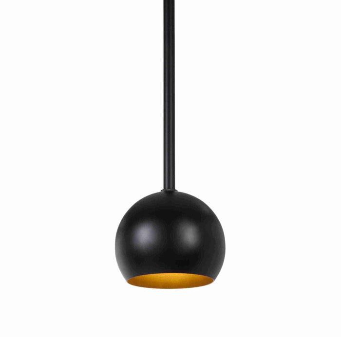 8" Dia. Satin Black Eyeball Shade, Steel (08368BKG)
