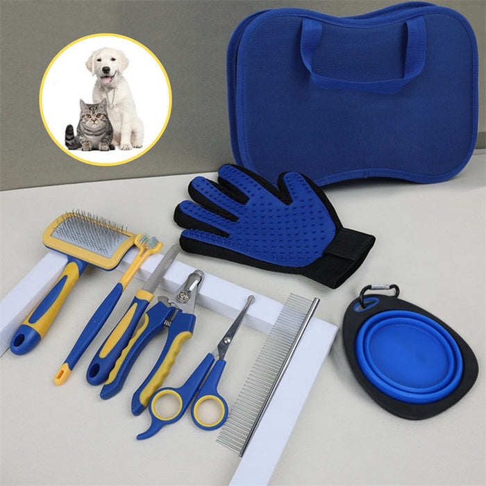 8-Piece Dog Grooming Kit – Professional Pet Grooming Set for Dogs & Cats