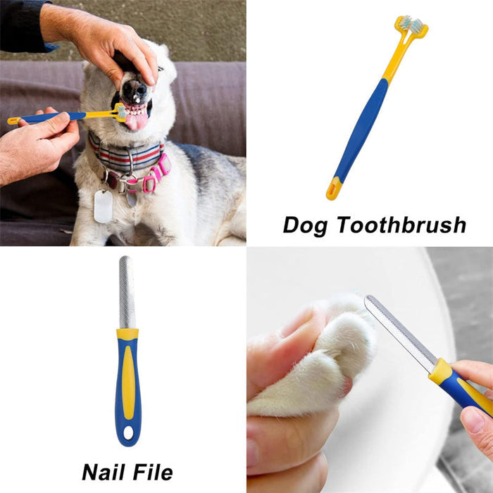 8-Piece Dog Grooming Kit – Professional Pet Grooming Set for Dogs & Cats