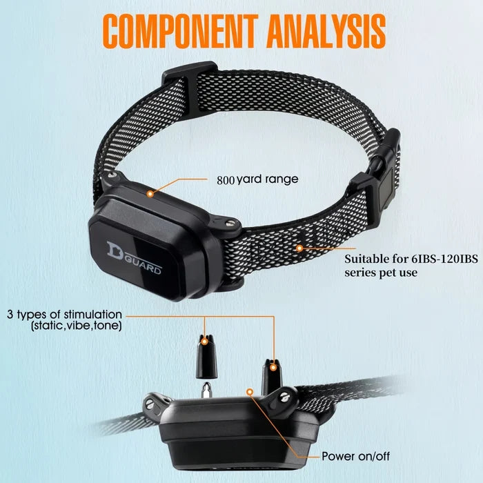 800 Yard Dog Training Collar with Remote – Waterproof Rechargeable Bark Control Collar