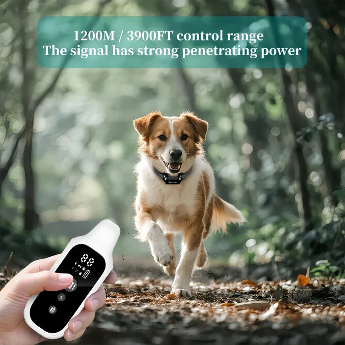 800 Yard Dog Training Collar with Remote – Waterproof Rechargeable Bark Control Collar