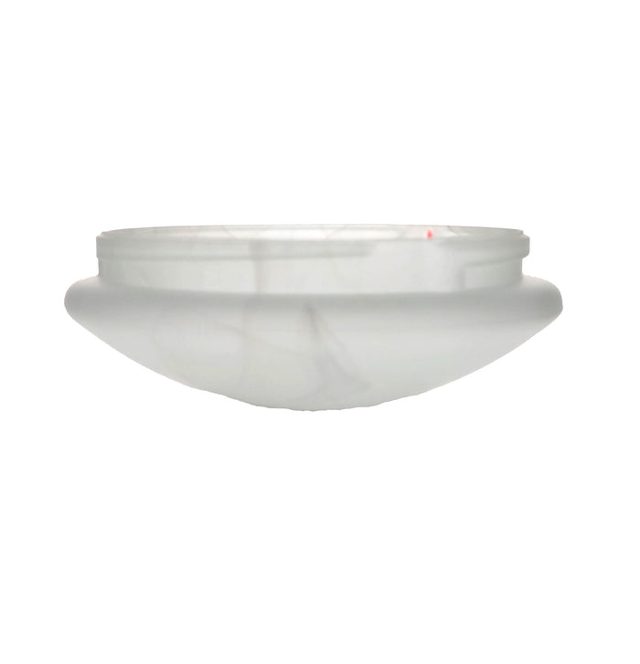 9 Inch Alabaster Glass Dome Shade for Ceiling Fixtures - Twist Style 7.5" Fitter (09073)