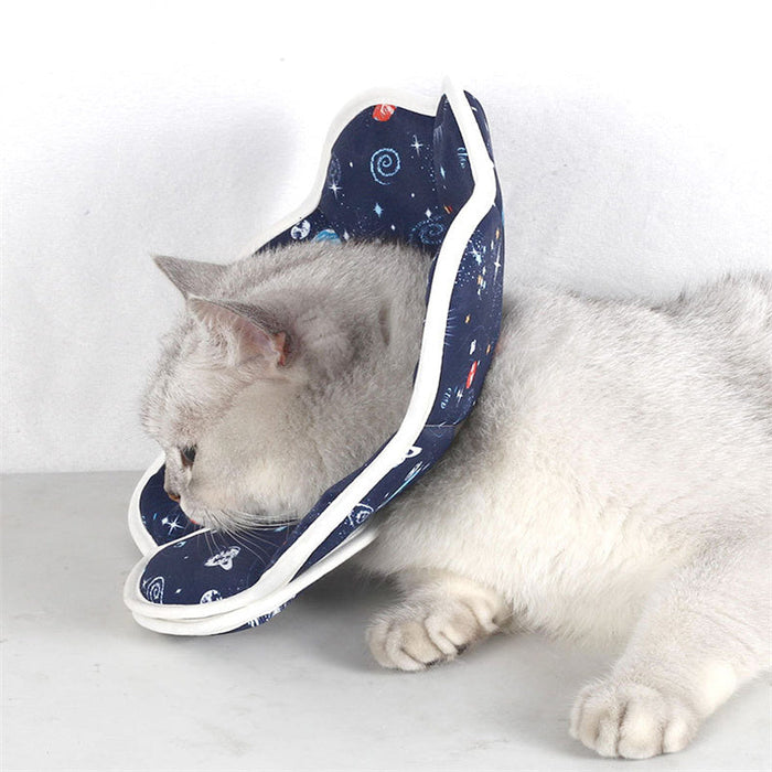 Adjustable Cat Recovery Cone Collar – Soft Protective Neck Cone for Cats
