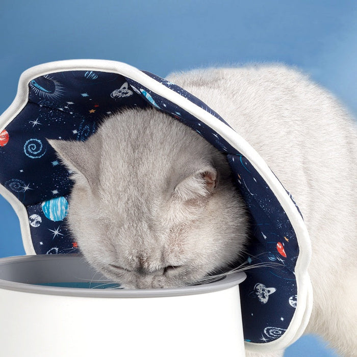 Adjustable Cat Recovery Cone Collar – Soft Protective Neck Cone for Cats