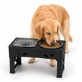 Adjustable Raised Dog Slow Feeder Bowl Stand | Elevated Pet Feeding Station