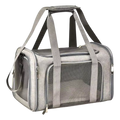 Airline Approved Dog Travel Carrier | Foldable Pet Bag with Breathable Mesh & Safety Clip