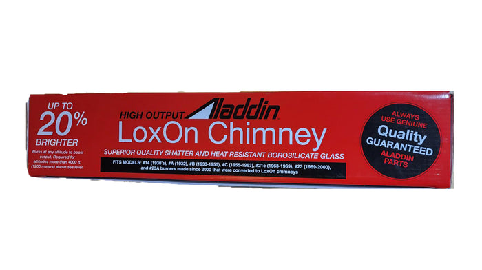 Aladdin Brand Lox-On High Altitude Chimney, 2 5/8" Fitter, 15 1/2" Tall (57959)
