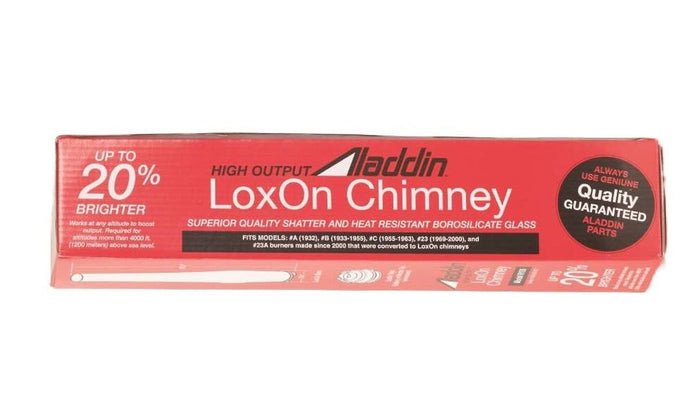 Aladdin Brand Lox-On High Altitude Chimney, 2 5/8" Fitter, 15 1/2" Tall (57959)