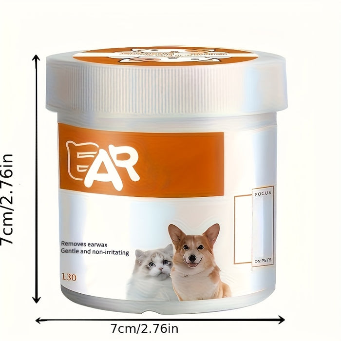 Aloe Pet Grooming Wipes for Dogs & Cats – Ear, Eye, Paw & Coat Care (130 Ct)