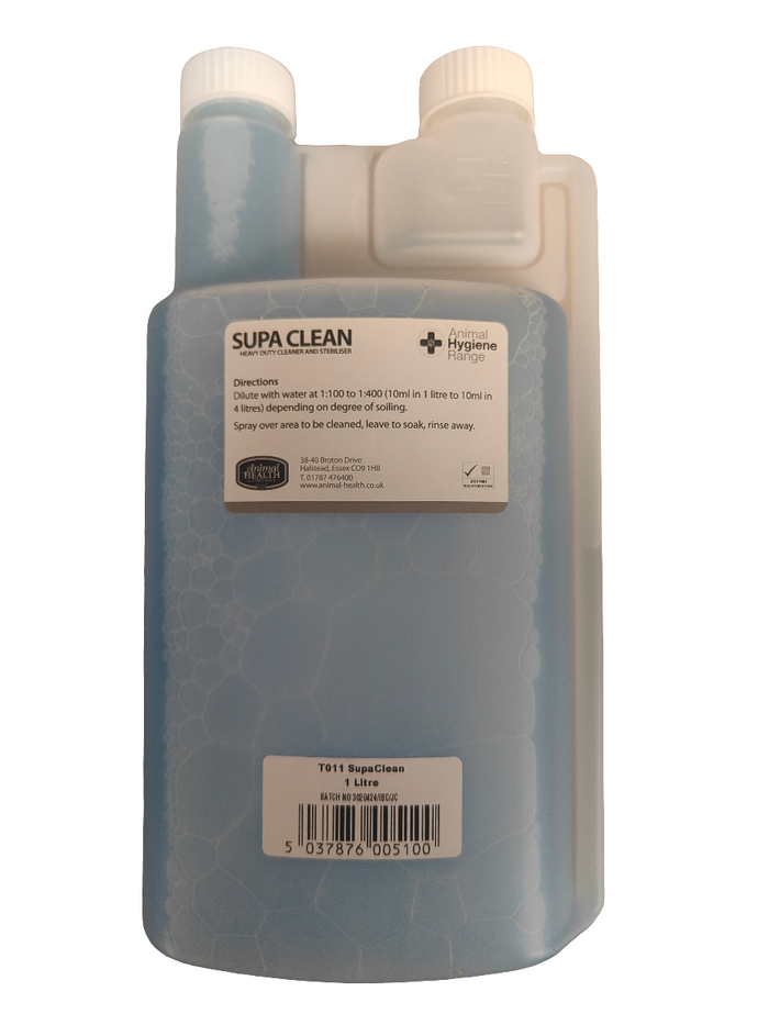 Animal Health Company SupaClean  Heavy-Duty Pet-Safe Cleaner & Steriliser by Animal Hygiene Range