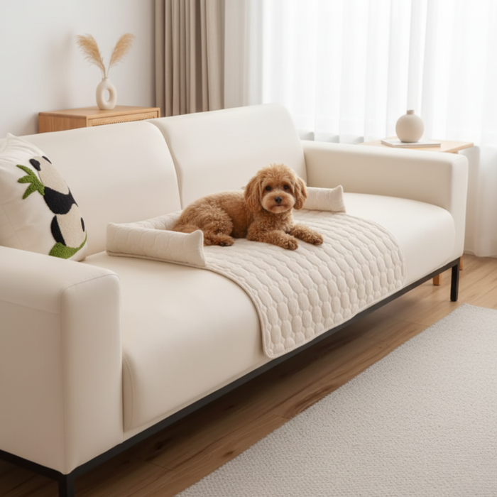 Anti-Slip Dog Sofa Cover | Washable Furniture Protector | Lightweight Spandex Fabric