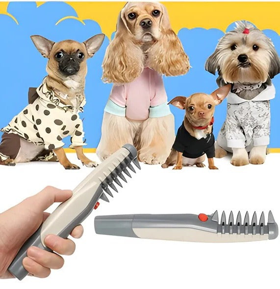 Anti-Tangle Pet Grooming Rake – Perfect for Dogs with Long, Thick, or Curly Hair