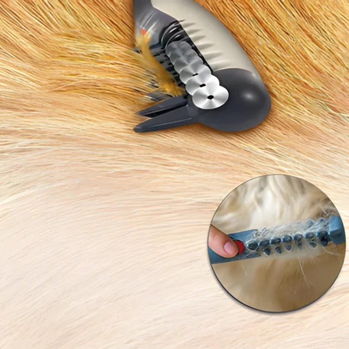 Anti-Tangle Pet Grooming Rake – Perfect for Dogs with Long, Thick, or Curly Hair