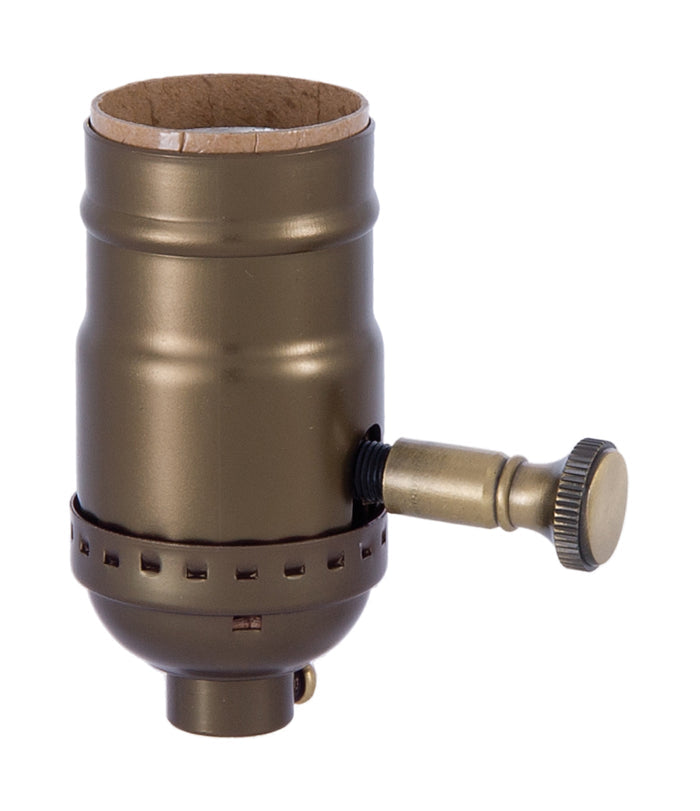 Antique Brass Finish Full Range Dimmer Socket