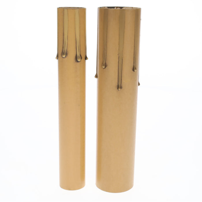Antique Style Paper Board Candle Cover, CANDELABRA or MEDIUM Bases, 6" Length (19973A)