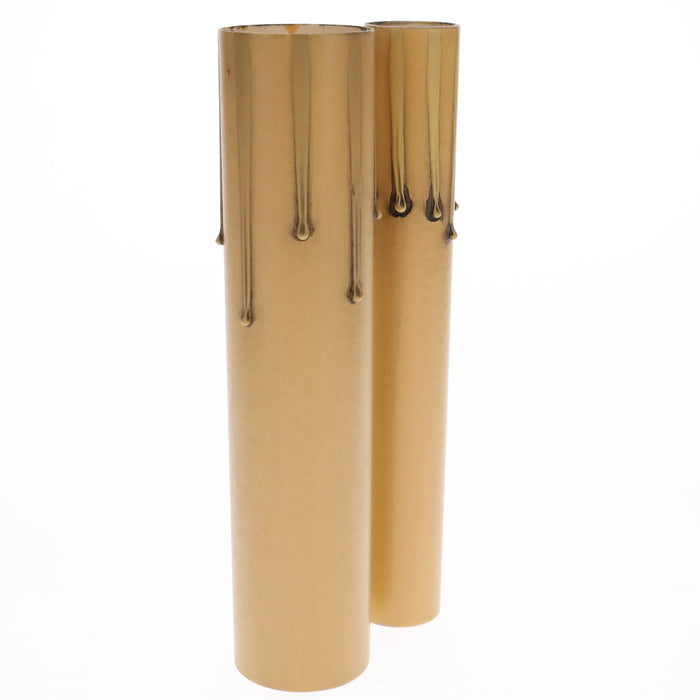 Antique Style Paper Board Candle Cover, CANDELABRA or MEDIUM Bases, 6" Length (19973A)