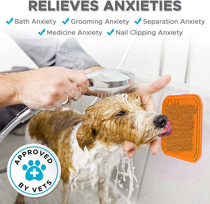 Anxiety-Relieving Lick Mat for Dogs & Cats | Slow Feeder & Enrichment Toy