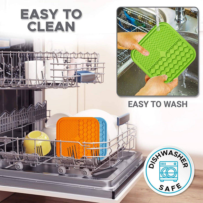 Anxiety-Relieving Lick Mat for Dogs & Cats | Slow Feeder & Enrichment Toy