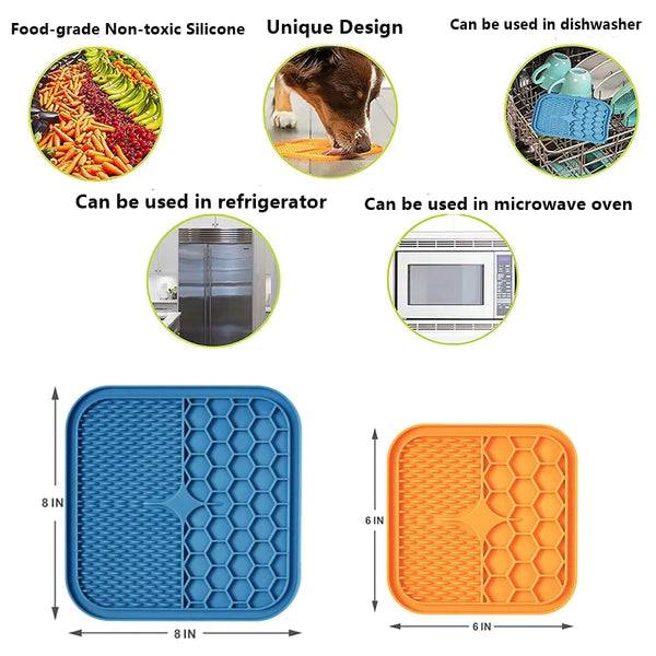 Anxiety-Relieving Lick Mat for Dogs & Cats | Slow Feeder & Enrichment Toy
