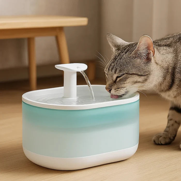 AquaFlow Cat Water Fountain | Silent Pet Drinking Fountain with 5-Layer Filtration | BPA-Free