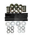 Vacuum stud spring kit with studs, washers, nuts, and springs for power equipment repair