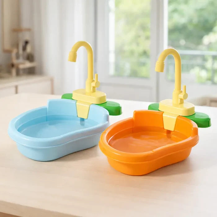 Automatic Bird Waterer for Cages – Bird Bath & Drinking Fountain with Faucet