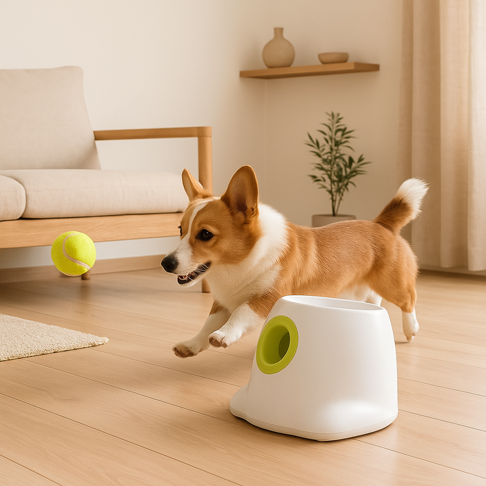 Automatic Dog Ball Launcher | Interactive Rechargeable Fetch Toy for Dogs