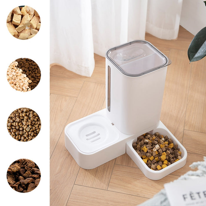 Automatic Double Plastic Water Bowl for Pets