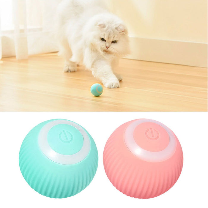 Automatic Interactive Ball Toy | Rechargeable Smart Cat Toy - Fun Rolling Play Ball