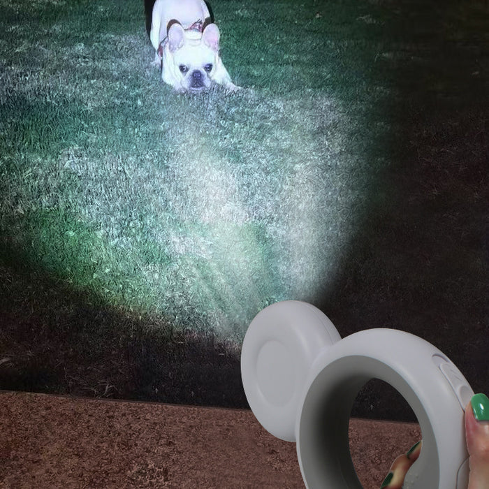 Automatic Pet Traction Rope With Lamp Trash Bag