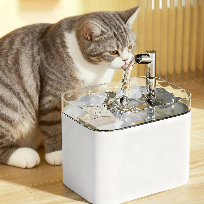 Automatic Pet Water Fountain 1.5L – Quiet USB Drinking Fountain for Cats & Dogs