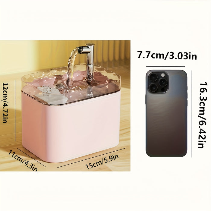 Automatic Pet Water Fountain 1.5L – Quiet USB Drinking Fountain for Cats & Dogs