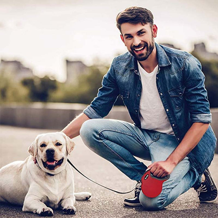 Automatic Retractable Pet Leash with Reflective Walking Rope
