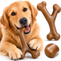 Bacon Flavored Wishbone Dog Chew Toy for Aggressive Chewers