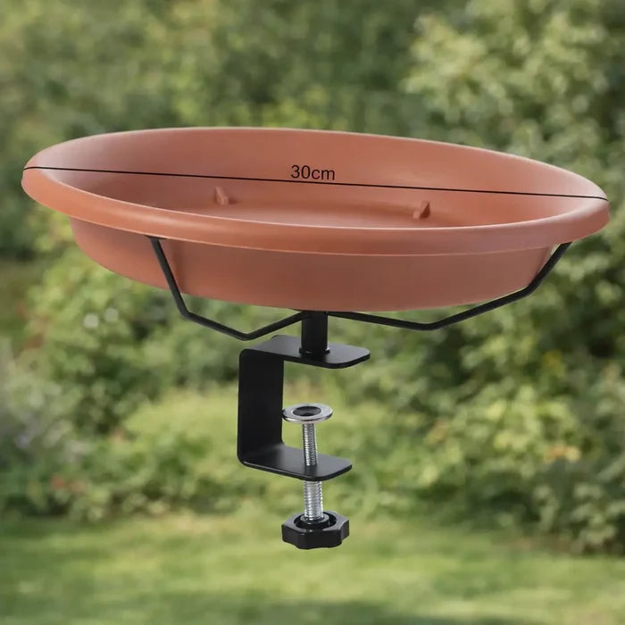 Balcony Bird Feeder & Bird Bath Station – Railing Mounted Bird Feeder