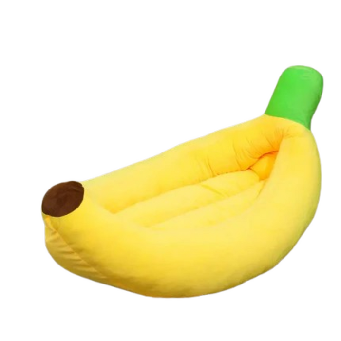 Banana Dog Bed | Washable Plush Anti-Slip Pet Bed for Large Dogs