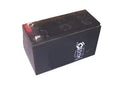 12V sealed lead-acid battery with black rectangular casing for power equipment